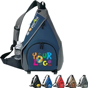 Mono Strap Backpack. Poly 600dplus Poly Ripstop. Approximate Size: 13.5" X 20" X 6"
