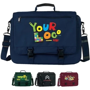 Expandable Briefcase. Poly 600d. Approximate Size: 16.5" X 12" (3.5" To 5.5")