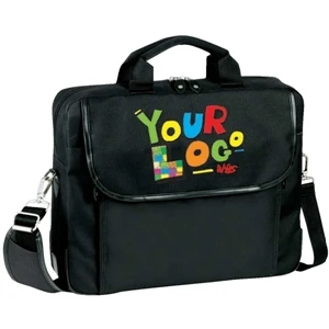 Presentation Laptop Brief. Poly 600d And Faux Leather Trim. Fits Up To 15.6" Screen