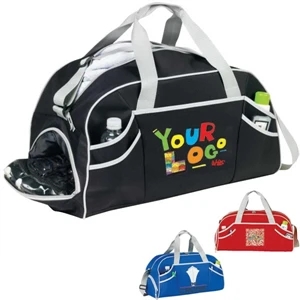 Fusion (r) - Sport Duffle Bag. Poly 600d. Approximate Size: 20" X 10" X 10"