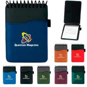 Sign Wave (r) Jotter - Spiral Pad Made Of 70 Denier Nylon With 2 Interior Card Pockets
