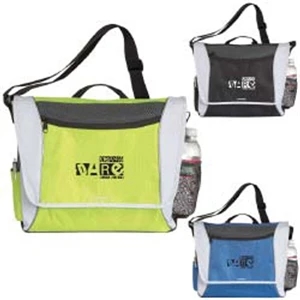 Verge Atchison (r) - Computer Messenger Bag. Features A Velcro (r) Closure On Main Compartment