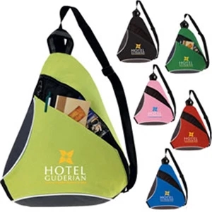 Color Splash Atchison (r) - Sling With Large Front Slip Pocket And Patterned Zipper Pull