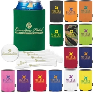 Koozie (r) Ultra 500 - Collapsible Drink Holder Deluxe Golf Event Kit With Golf Ball, Tees, Ball Marker