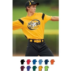 Lazer - Youth Jersey With Contrast Color Pinhole Mesh Sleeve And Side Inserts. Sold Blank