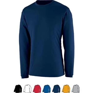 Apex - S- X L - Polyester Performance Long Sleeve Adult Crew. Sold Blank