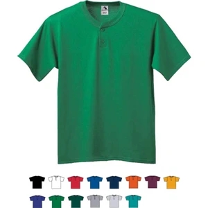 Youth Six-ounce Two-button Baseball Jersey With Set-in Sleeves. Sold Blank
