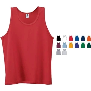2 X L Lights - Adult Polyester/cotton Jersey Knit Athletic Tank. Sold Blank