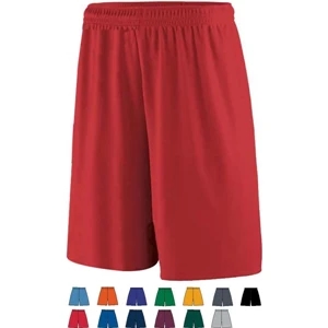 2 X L - Adult Training Short Made Of 100% Polyester Wicking Knit. Sold Blank