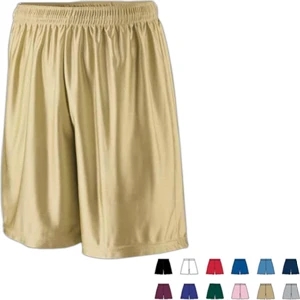 2 X L - Adult Dazzle Fabric Short With 7" Inseam. Made Of 100% Polyester. Sold Blank