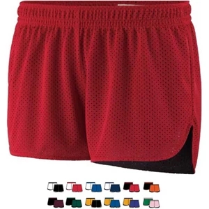 Sassy Short - Girls Low Rise, Fully Reversible, Poly/mesh Short. Sold Blank