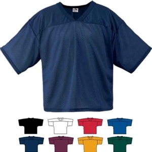 S- X L - Adult Tricot Mesh Jersey, 100% Polyester Tricot Mesh. Sold Blank