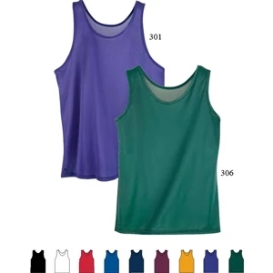 S- X L - Adult 100% Nylon Tricot With Wicking Finish Tank Top. Sold Blank