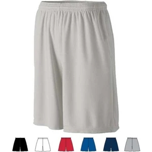 S- X L - Adult Longer Length 100% Polyester Wicking Mesh Short. Sold Blank