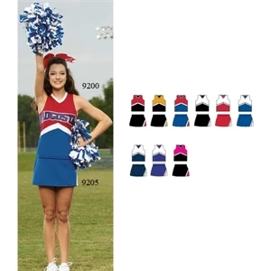 Enmotion - S- X L - Ladies Poly/spandex Knit Low Rise Cheer Skirt. Sold Blank