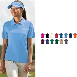 Vision - 2 X L - Ladies Wicking Interlock Dot Textured Fabric Sport Shirt. Sold Blank