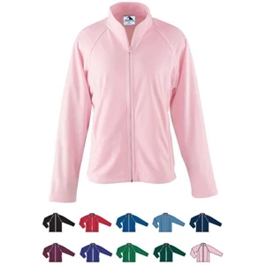 S- X L - Ladies Heavyweight Polyester Jacket With Front Zipper. Sold Blank