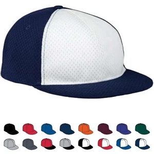 Adult Cap With 100% Polyester Athletic Mesh With Tricot Backing. Sold Blank