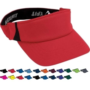 Flexfit (r) Zone - Adult Wicking Stretch Mesh Three Panel Visor. Sold Blank