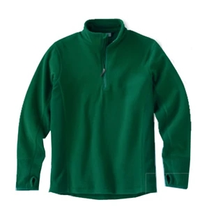 2 X L - Men's Drop-needle Microfleece Half-zip Pullover With Thumbhole Sleeves