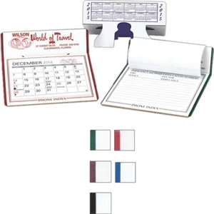 The Valoy - Monthly Desk Calendar With Phone Index And Full Year Printed On Back