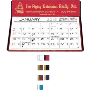 The Charter - Monthly Desk Calendar With 6" X 4 3/16" Large Memo Style Pad