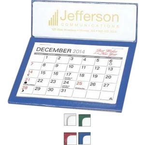 The Naples - Monthly 5" X 5 7/8" Desk Calendar With Memo Style Pad And Index Under Calendar Pad