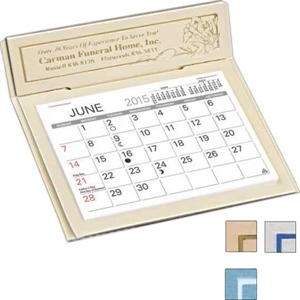 The Versailles - Monthly Desk Calendar With 4 3/8" X 3 1/4" Memo Style Pad