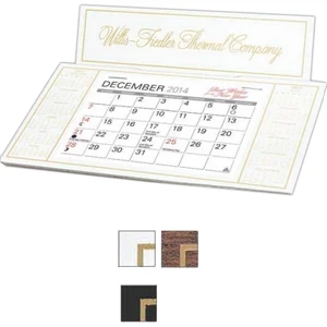 The Dominique - Monthly Desk Calendar With Memo Style Pad And Full Year Calendar On Front