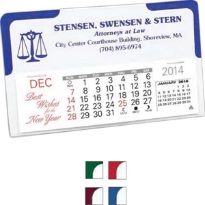 The Monarch - Monthly Desk Calendar Includes A Full 2014 Calendar Printed On The Back