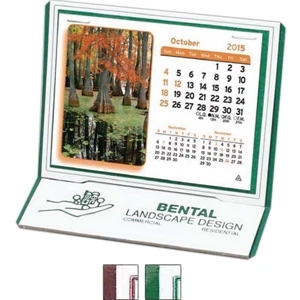The Monterey - Monthly Desk Calendar With Stock Design And 4 3/8" X 3 1/4" Monthly Pad