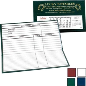 Norfolk - Desk Calendar With Wrapped Edges In A Versatile Compact Size With Phone Index