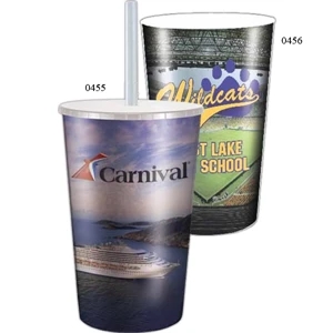 Maxcolor - Maxcolor Stadium Cup Without Lid - Double Wall Insulated Thermal Cup Made With Polypropylene