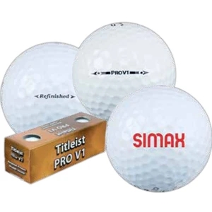 Titleist Pro V1 - Refinished Golf Ball. 1 17/25" Diameter. Made In The Usa