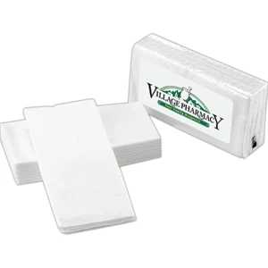 Mini Facial Tissue Comes In A Clear Package And Contains 10 Two-ply Tissues