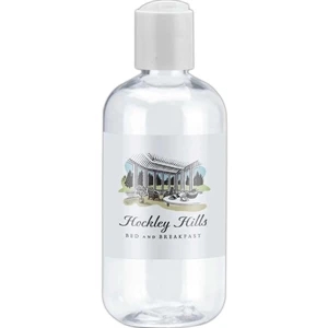 Empty Clear Bottle With Your Choice Of Push Top Lid Or Spray Top, 8 Oz. Bottle