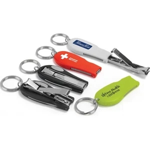 Nail Clipper Key Chain Features Stainless Steel Nail Clipper, Nail File, Key Chain