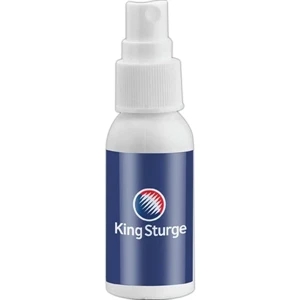 Empty White Bottle With Choice Of Secure Push Top Lid Or Spray Top, 1 Oz. Bottle
