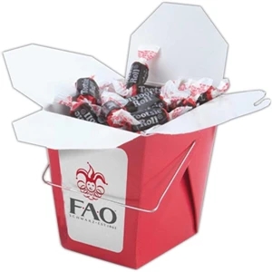 Corp C - Pint Sized Classic Chinese Take-out Box With Your Choice Of Wrapped Candy Fills