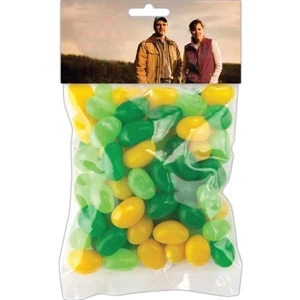 A Fills - Let Your Tasty Treat Show Through With Our Clear 1 Oz. Poly Header Bag