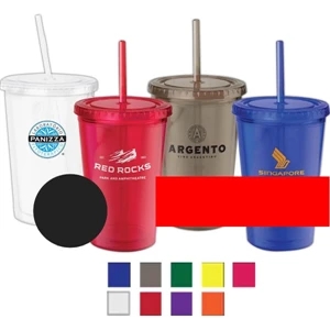 Plastic Translucent 18 Oz. Eco Friendly To Go Cup With Screw-on Spill Resistant Lid
