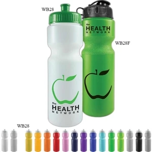 Personal Refillables (tm) - 28 Oz Sports Bottle With Push Pull Cap And Contour Grip Neck