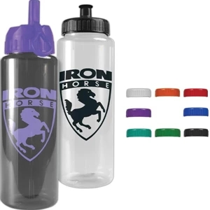 Personal Refillables (tm) - Transparent Sports Bottle, 32 Oz. Made Of Reusable And Recyclable Pete