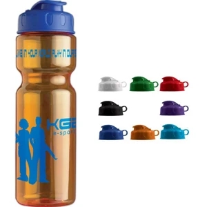Personal Refillables (tm) - Transparent Bottle With A Flip Top Lid, 28 Oz