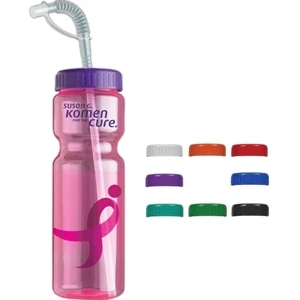 Personal Refillables (tm) - Transparent Sports Bottle, 28 Oz., Heavy Wall Design For Multiple Use
