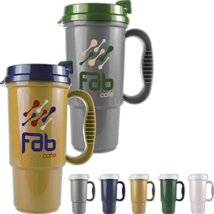 Personal Refillables (tm) - Insulated 16 Oz. Auto Mug, Bpa Free, Home Recycled Polypropylene