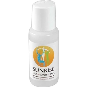 Convenient 1 Oz. Press Top Bottle Of Hand Sanitizer, 3 3/8" H X 1 1/8" Diameter