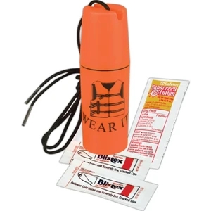 Sun Kit With 2 Blistex (r) And A Sunscreen Packet In Capsule With Neck Rope