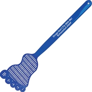 Foot - Shaped Fly Swatter, 16", Molded In Flexible Polyethylene For Increased Durability