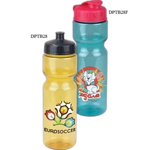 Personal Refillables (tm) - 28 Oz Transparent Sports Bottle With Push Pull Lid